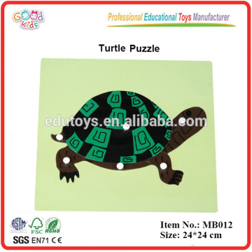 Montessori Materialien Hölzerne Schildkröte Puzzle Spielzeug In China